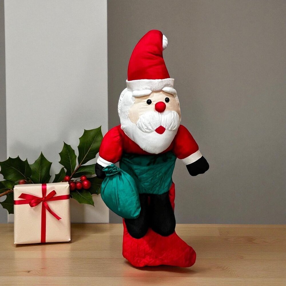 Puffalump Style Santa Christmas Stocking 28" Long - Very Large